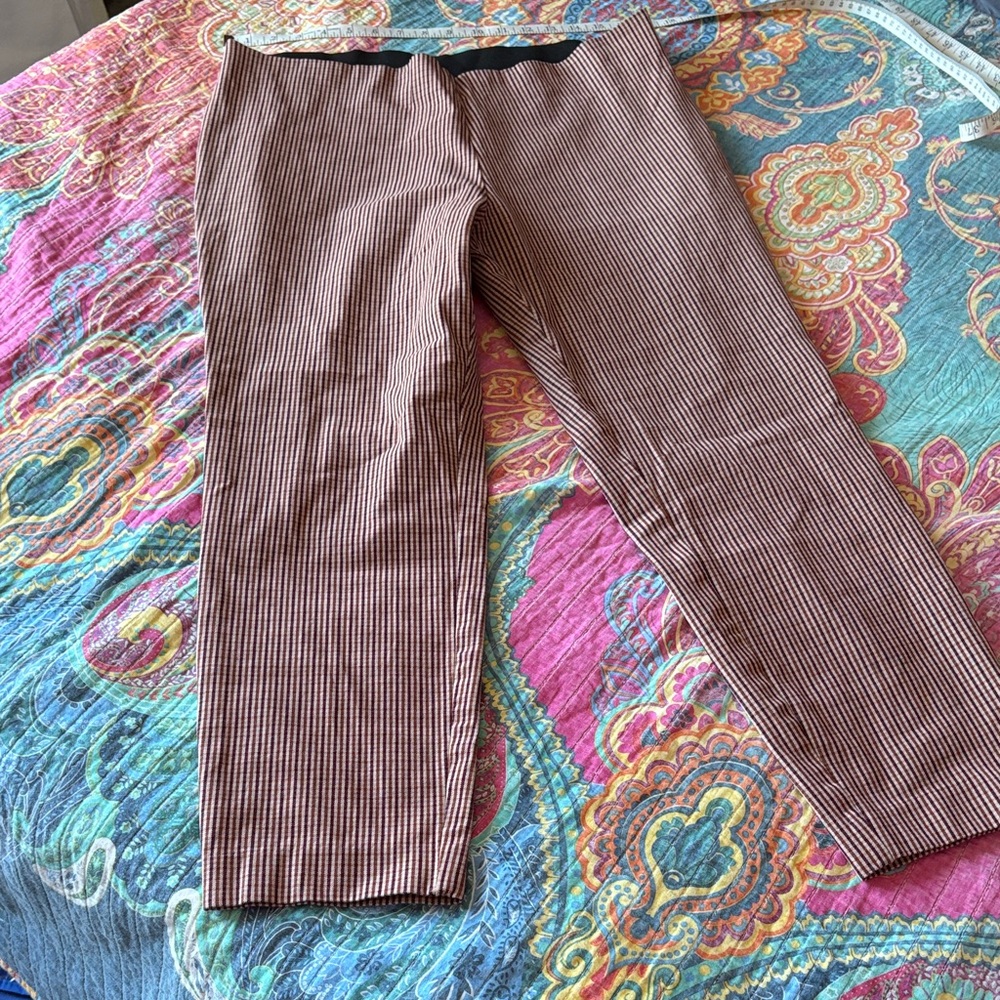 a new day Brown Striped Capris